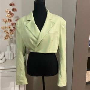 Bershka Light Green and Black Garment